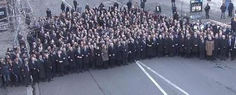 Otro engaño en Paris: los líderes mundiales no estuvieron en la manifestación