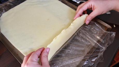 Rollitos de mozzarella dulce حلاوة جبن