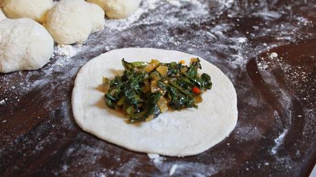 Fatayer espinacas y acelgas (empanadillas árabes veganas) فطائر سبانخ و سلق