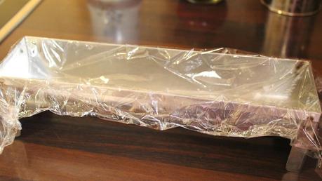 Tarta helada de crepes cubierta con glaseado brillante, ¡¡una delicia!!