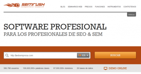 Herramienta seo SEMrush – Funcionamiento SEMrush SEMrush herramienta seo sem