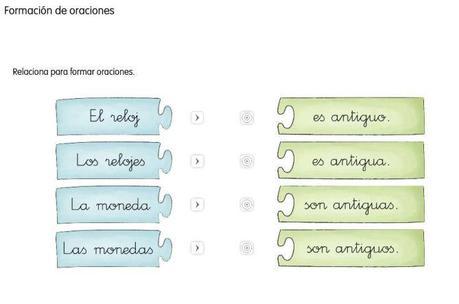 Completa oraciones 2do grado