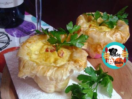 Vasitos crujientes de pimientos