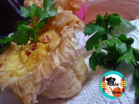 Vasitos crujientes de pimientos