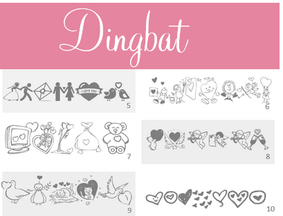 Como usar los Dingbat