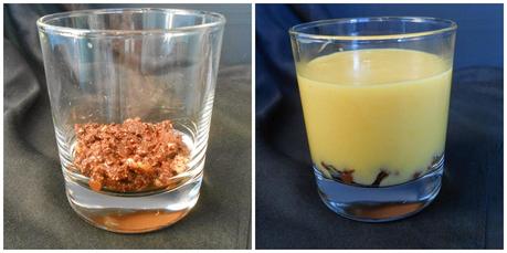 Crema de naranja y chocolate