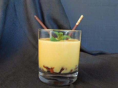 Crema de naranja y chocolate