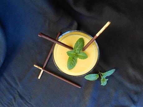 Crema de naranja y chocolate