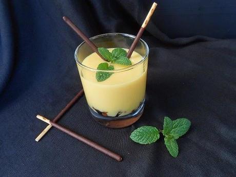 Crema de naranja y chocolate