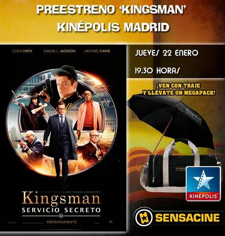 ¿Te gustaría asistir al preestreno de Kingsman: Servicio secreto?