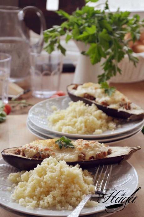 Berenjenas rellenas emplatadas