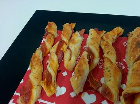 mi receta: twist de hojaldre y jamón