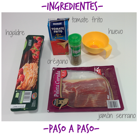 mi receta: twist de hojaldre y jamón