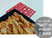 receta: twist hojaldre jamón