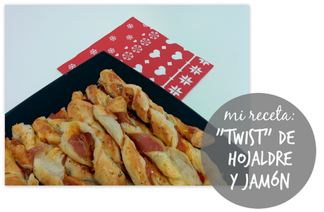 mi receta: twist de hojaldre y jamón