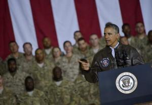 Obama visita en Noviembre a las tropas desplegadas en Afganistán. EFE/Archivo