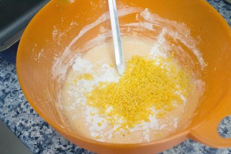 Bizcocho de limón y cacahuetes