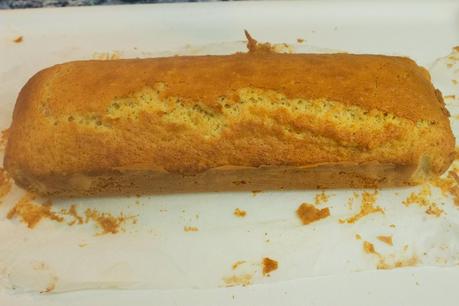 Bizcocho de limón y cacahuetes