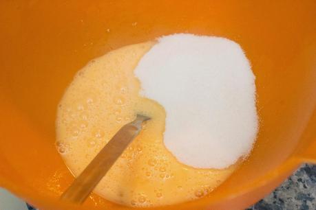 Bizcocho de limón y cacahuetes