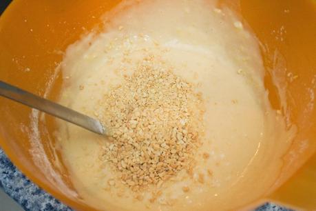 Bizcocho de limón y cacahuetes