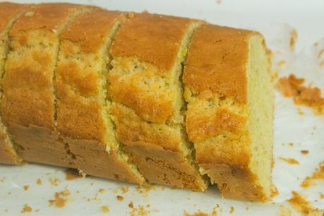 Bizcocho de limón y cacahuetes