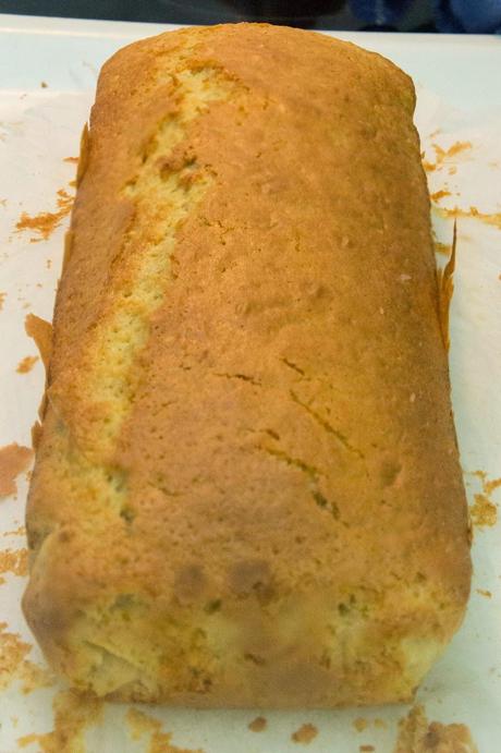 Bizcocho de limón y cacahuetes