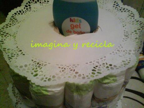 Tarta de pañales Tarta de pañales