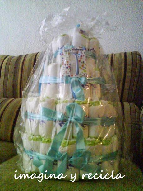 Tarta de pañales Tarta de pañales