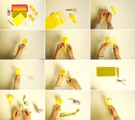 Paso a paso para hacer flores con piruletas