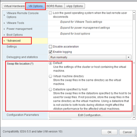 change swap virtual machine VMware por DbigCloud