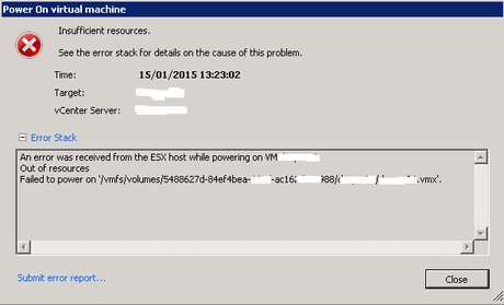 error swap VMware por DBigCloud