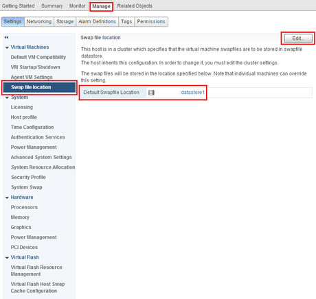 configuracion de swap esxi por DBigCloud