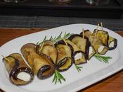 Rollitos berenjena queso tierno bañados miel romero