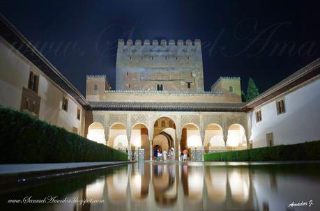 La ALHAMBRA de GRANADA: PALACIOS NAZARÍES de NOCHE