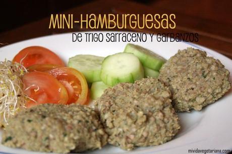 Mini-hamburguesas de trigo sarraceno y garbanzos