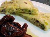 Tortilla puerros aceitunas Frittata porri olive