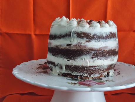 PASTEL TERCIOPELO BLANCO CON NATA Y TRUFA!!!