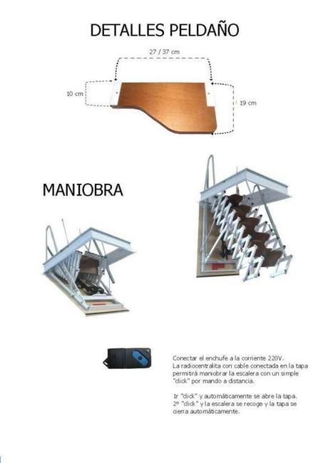 Escalera plegables de madera de Enesca.es