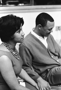Aretha y el compositor Bobby Scott en los años 60 