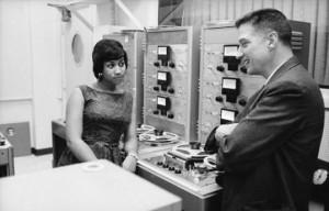 Aretha y el productor Bob Mersey, quien se hizo cargo de su carrera desde 1962