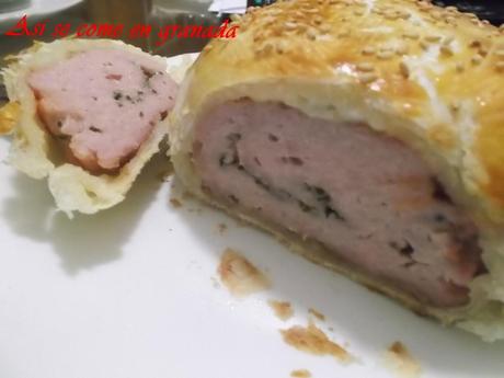 Hamburguesa en hojaldre