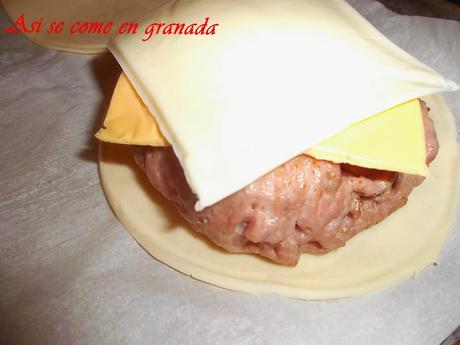 Hamburguesa en hojaldre