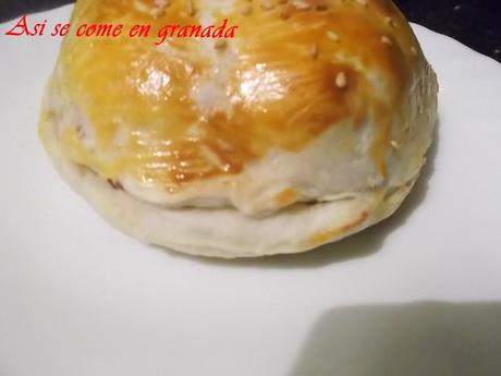 Hamburguesa en hojaldre