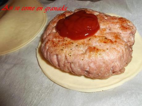 Hamburguesa en hojaldre