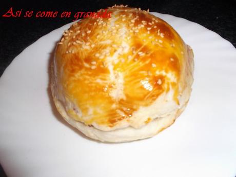 Hamburguesa en hojaldre