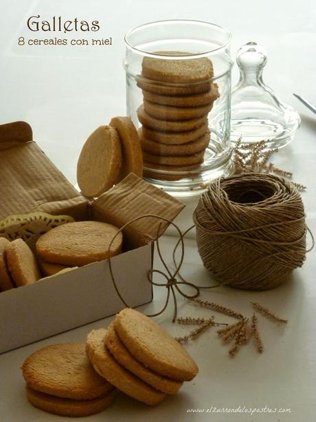 Galletas de mantequilla con 8 Cereales y Miel