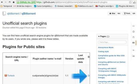 Como añadir un nuevo motor de busqueda en Qbittorrent Como añadir un nuevo motor de busqueda en Qbittorrent