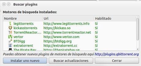 Como añadir un nuevo motor de busqueda en Qbittorrent Como añadir un nuevo motor de busqueda en Qbittorrent