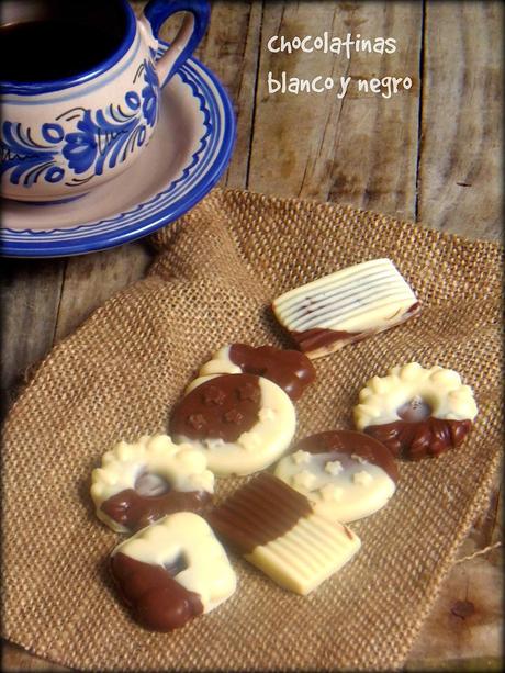 CHOCOLATINAS BLANCO Y NEGRO