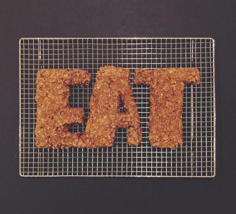 Las tipografías hechas con comida de Becca Clason